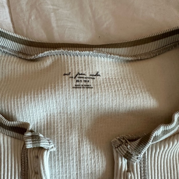 urban outfitters out from under go for gold ivory seamless crop top - Picture 4 of 6